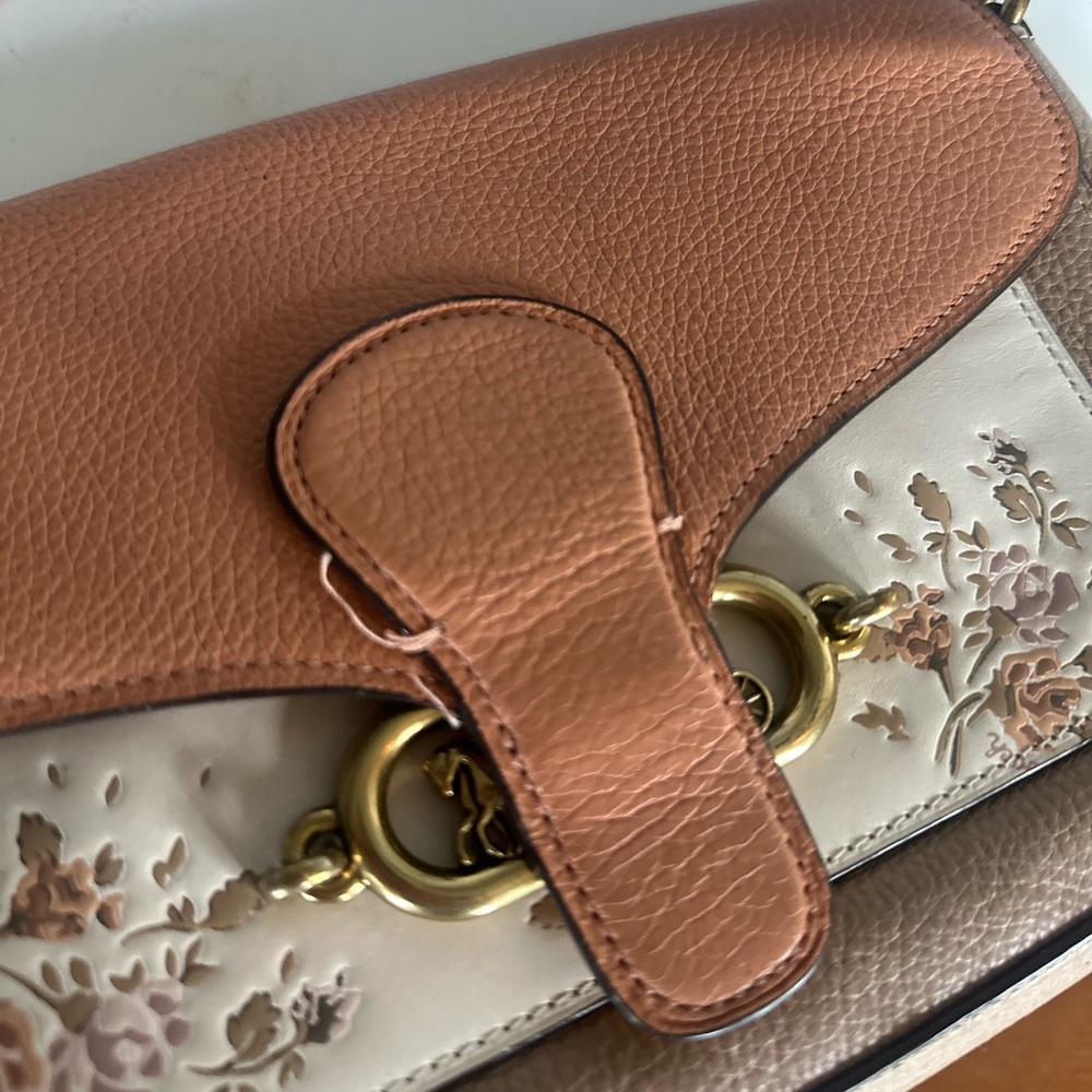 RARE Coach colorblock floral Jade crossbody - Picture 16 of 16
